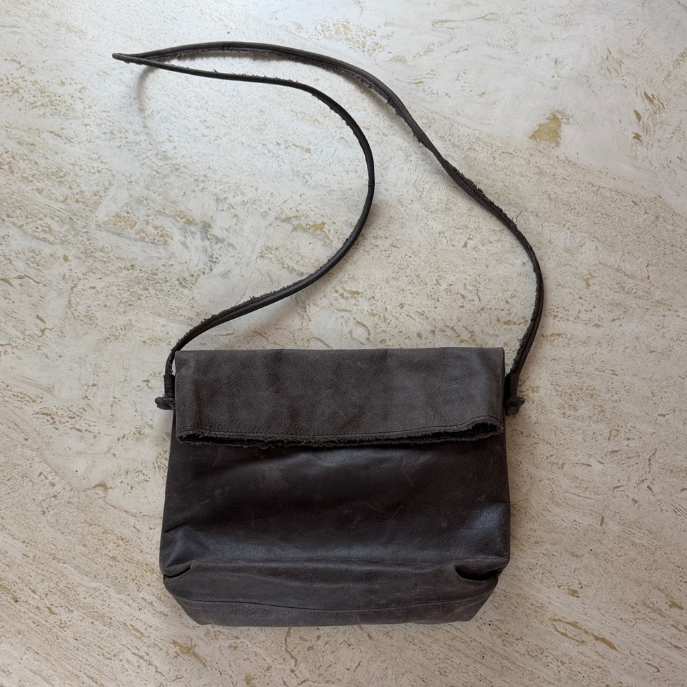 The Celtic Ranch Dark Brown Leather Crossbody Bag